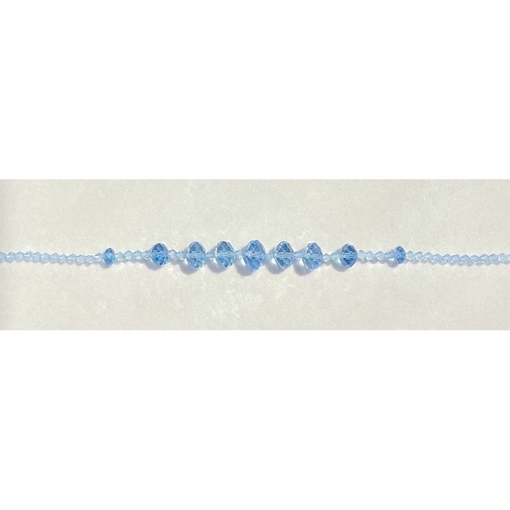 Light Blue Crystal Necklace - Picture 2 of 4